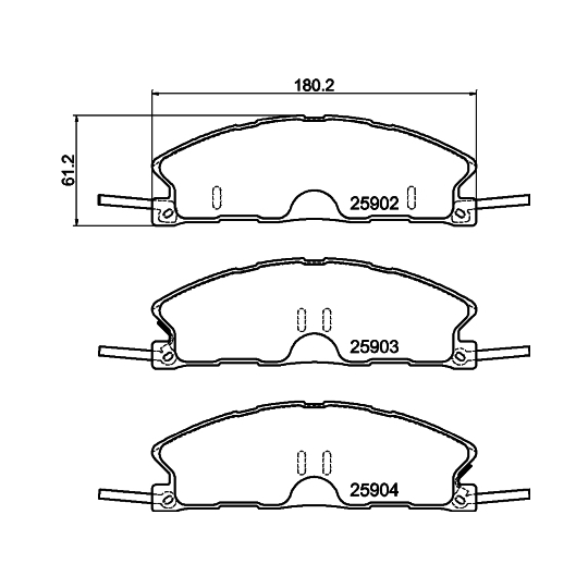 8DB 355 025-071 - Piduriklotsi komplekt,ketaspidur 