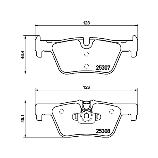 8DB 355 019-971 - Brake Pad Set, disc brake 