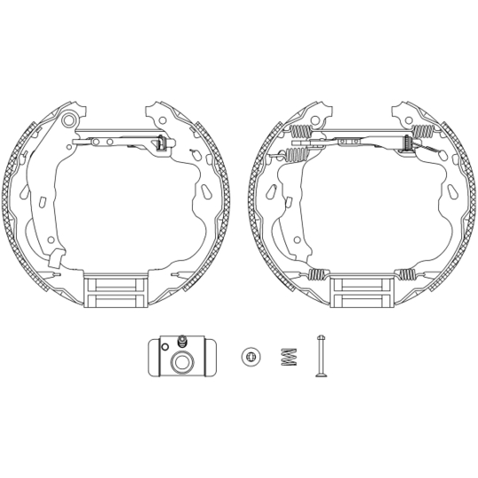 8DB 355 004-931 - Bromsbackar, sats 