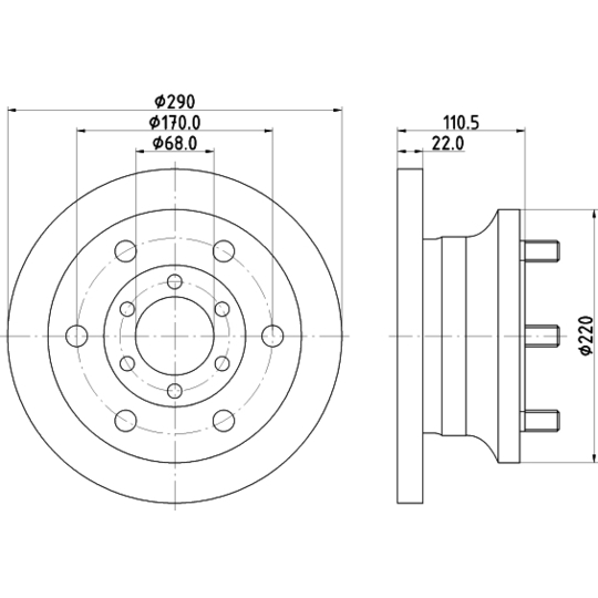 8DD 355 106-361 - Brake Disc 