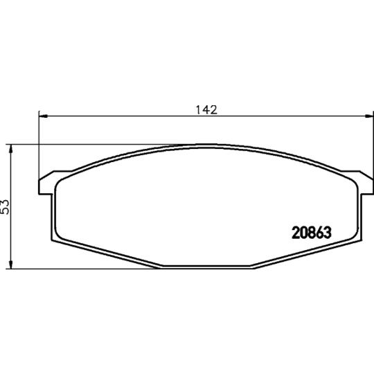 8DB 355 007-291 - Brake Pad Set, disc brake 