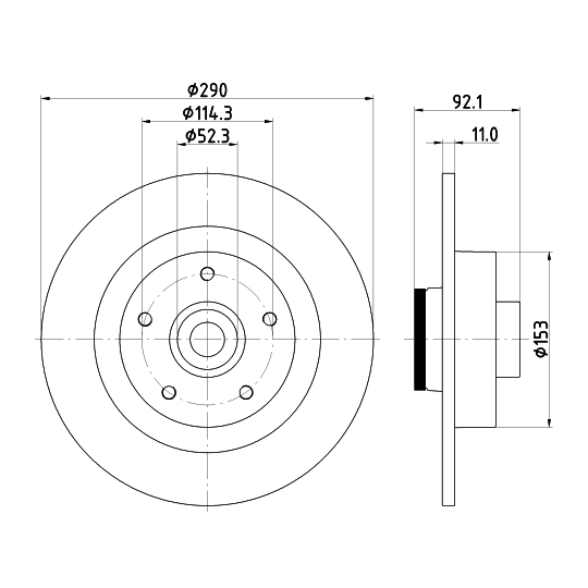 8DD 355 123-371 - Bromsskiva 