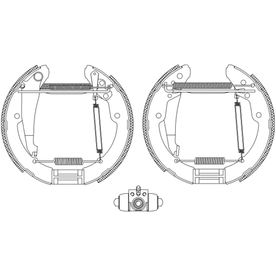 8DB 355 004-721 - Brake Shoe Set 