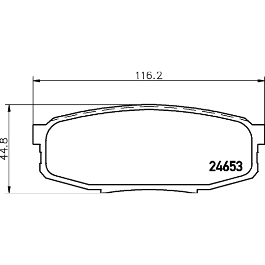 8DB 355 013-771 - Brake Pad Set, disc brake 
