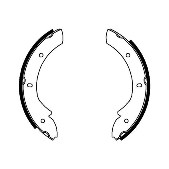 8DA 355 050-101 - Brake Shoe Set, parking brake 