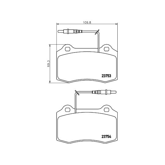 8DB 355 018-631 - Brake Pad Set, disc brake 