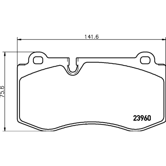 8DB 355 011-401 - Brake Pad Set, disc brake 