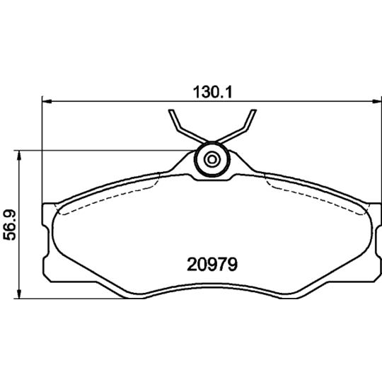 8DB 355 017-661 - Brake Pad Set, disc brake 