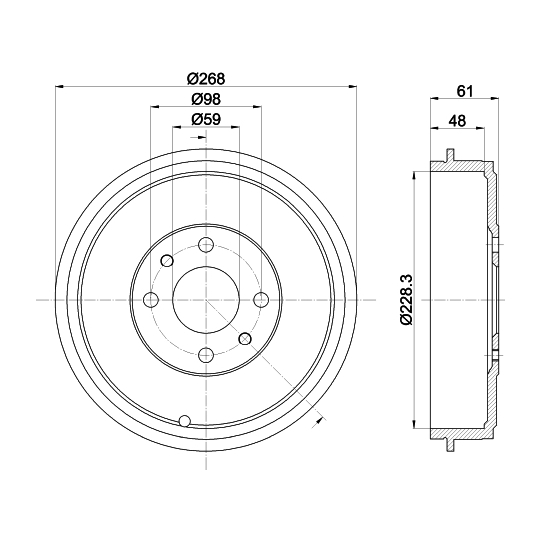 8DT 355 301-091 - Piduritrummel 