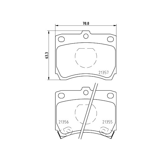 8DB 355 005-741 - Brake Pad Set, disc brake 