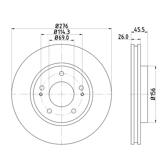 8DD 355 116-311 - Brake Disc 