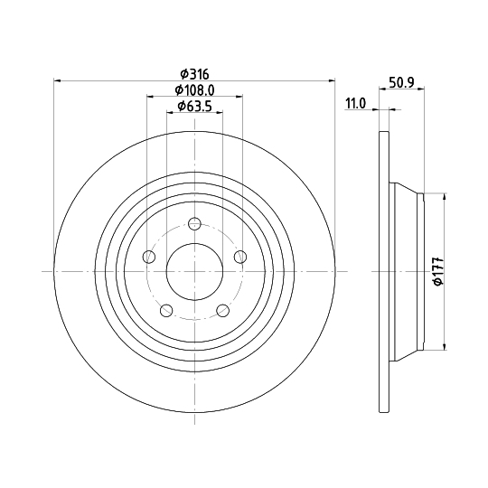 8DD 355 126-581 - Brake Disc 