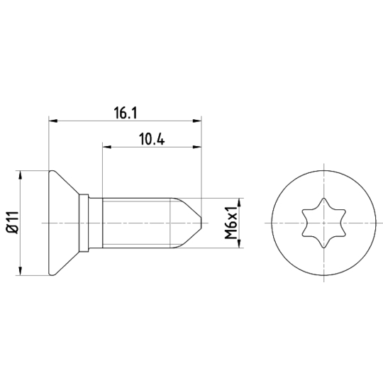 8DZ 355 209-081 - Skruv, bromslamell 