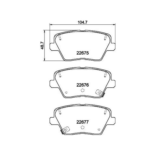 8DB 355 037-891 - Brake Pad Set, disc brake 