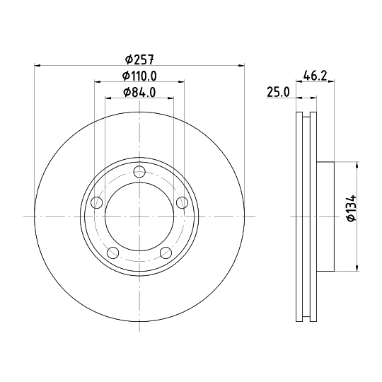 8DD 355 105-181 - Bromsskiva 