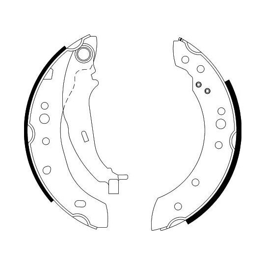 8DB 355 000-271 - Brake Shoe Set 