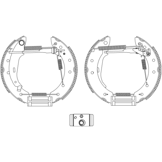 8DB 355 005-041 - Brake Shoe Set 