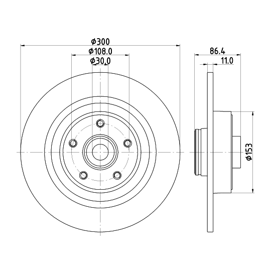 8DD 355 123-411 - Bromsskiva 