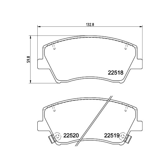 8DB 355 039-041 - Brake Pad Set, disc brake 