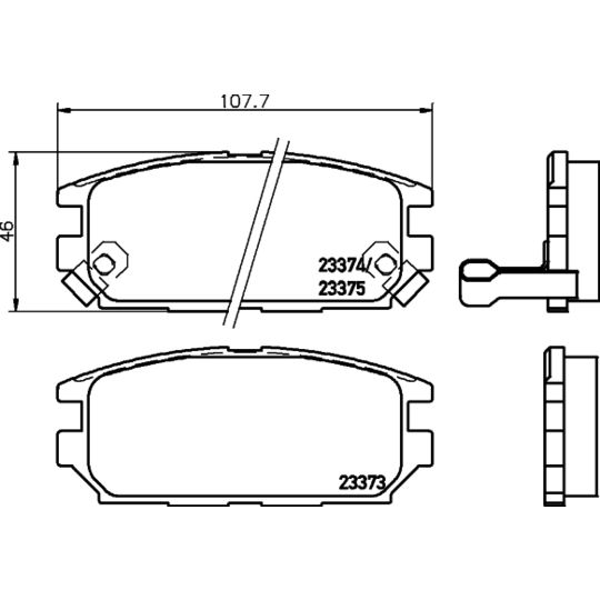 8DB 355 009-291 - Piduriklotsi komplekt,ketaspidur 