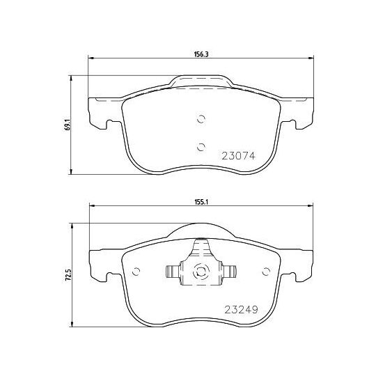 8DB 355 006-851 - Brake Pad Set, disc brake 