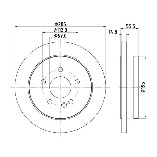 8DD 355 105-851 - Brake Disc 