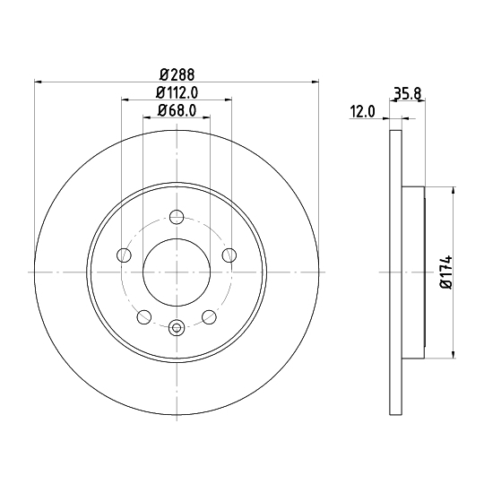 8DD 355 111-811 - Brake Disc 