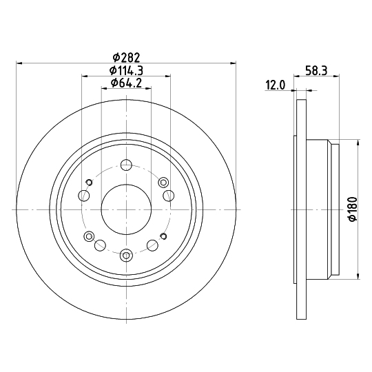 8DD 355 112-451 - Bromsskiva 