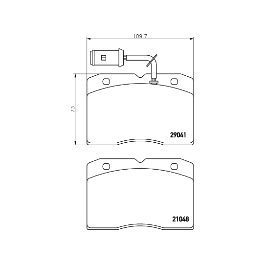 8DB 355 005-481 - Brake Pad Set, disc brake 