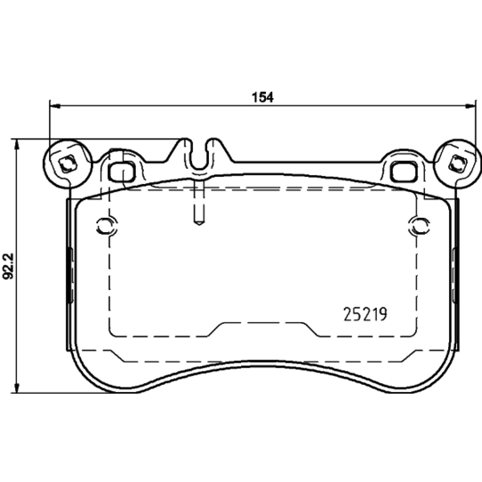 8DB 355 019-671 - Brake Pad Set, disc brake 