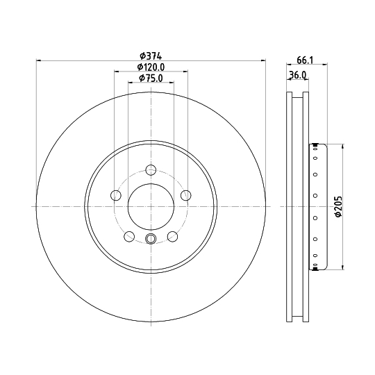 8DD 355 120-691 - Brake Disc 