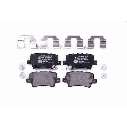 8DB 355 006-751 - Brake Pad Set, disc brake 