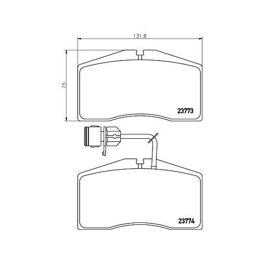 8DB 355 018-491 - Brake Pad Set, disc brake 