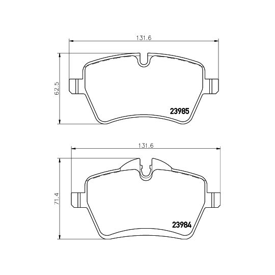 8DB 355 016-041 - Brake Pad Set, disc brake 