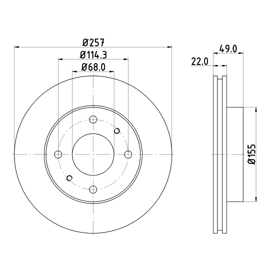 8DD 355 102-651 - Brake Disc 