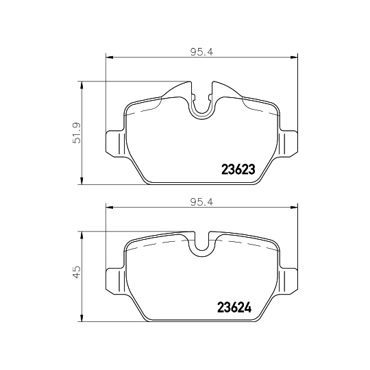 8DB 355 011-271 - Piduriklotsi komplekt,ketaspidur 