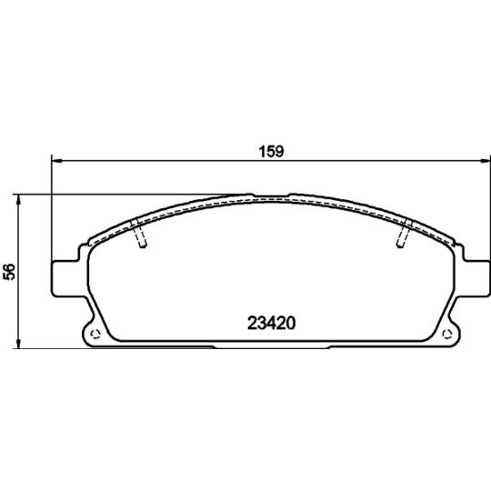 8DB 355 021-651 - Piduriklotsi komplekt,ketaspidur 