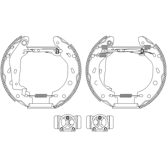 8DB 355 004-801 - Bromsbackar, sats 