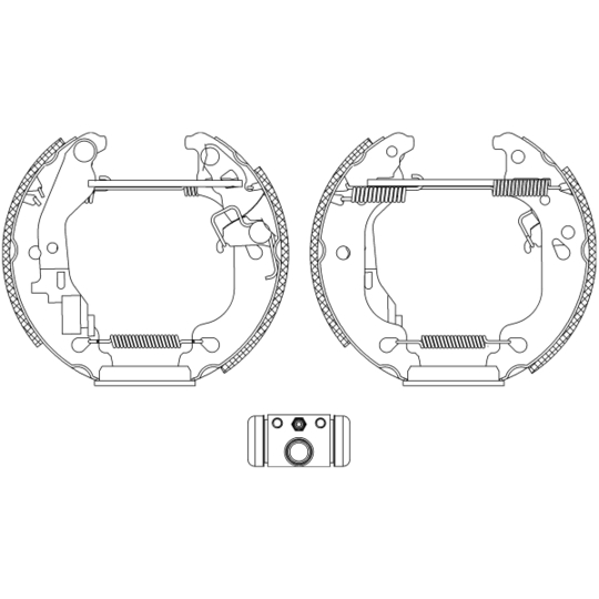 8DB 355 004-751 - Brake Shoe Set 