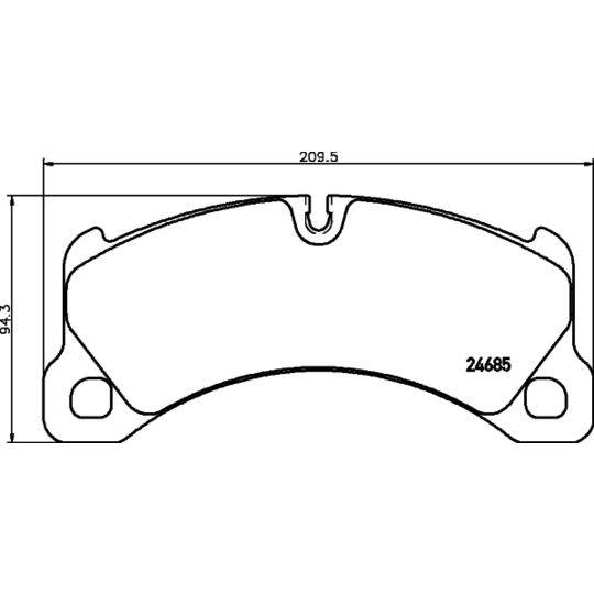 8DB 355 015-131 - Piduriklotsi komplekt,ketaspidur 