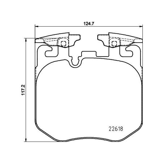 8DB 355 039-461 - Brake Pad Set, disc brake 