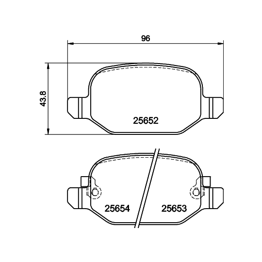 8DB 355 020-761 - Brake Pad Set, disc brake 