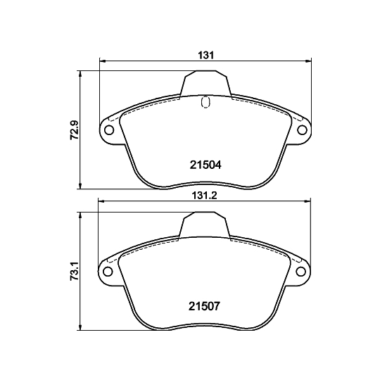 8DB 355 019-081 - Brake Pad Set, disc brake 