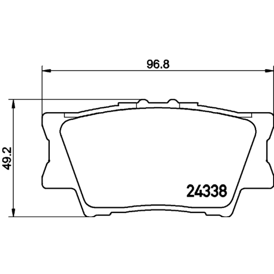 8DB 355 006-881 - Brake Pad Set, disc brake 