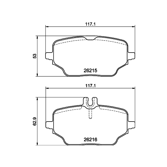 8DB 355 040-331 - Brake Pad Set, disc brake 