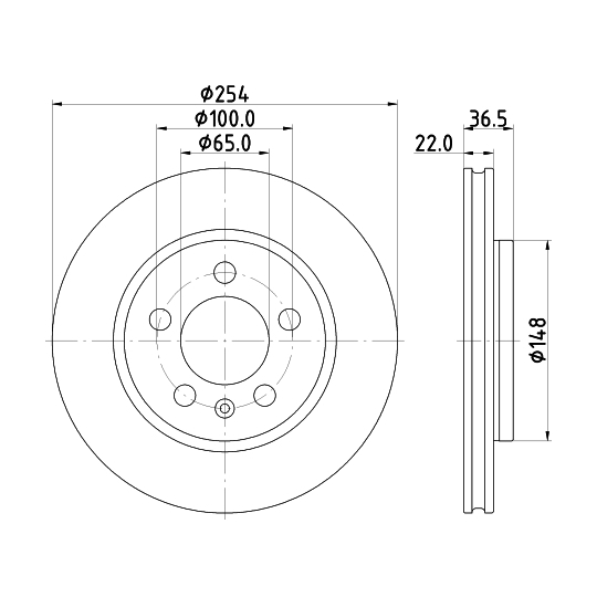 8DD 355 133-871 - Brake Disc 