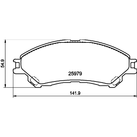 8DB 355 021-461 - Piduriklotsi komplekt,ketaspidur 