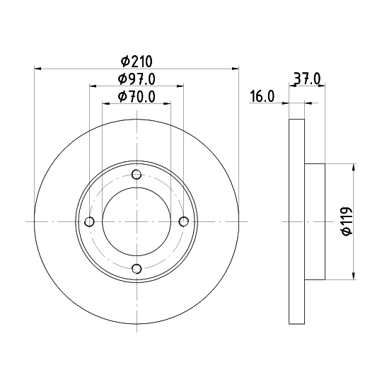 8DD 355 108-491 - Brake Disc 