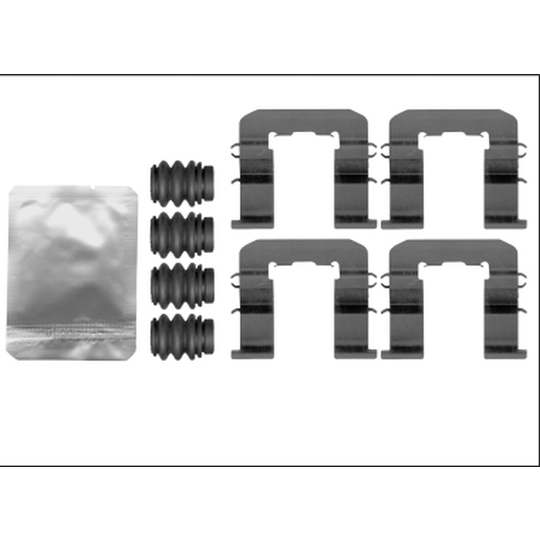 8DZ 355 206-201 - Lisakomplekt, ketaspiduriklotsid 