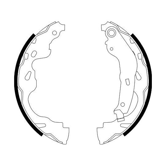 8DB 355 002-891 - Brake Shoe Set 